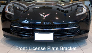 OEM NEW Front License Plate Mounting Bracket Holder 2006-2010 Solstice 10387725 