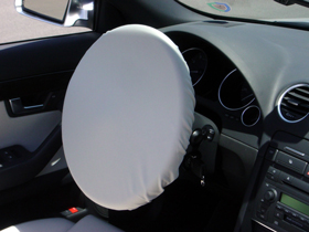 Stretchable Hotel Steering Wheel Covers - Custom Imprinted for Your Property