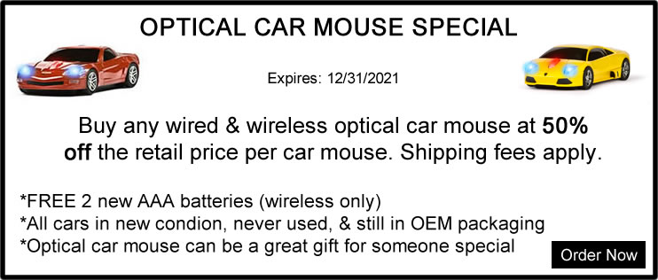 Optical Car Mouse Special